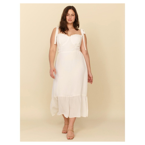 Reformation Dresses & Skirts - NWT Reformation Nikita Dress Es Ivory Plus Size 14